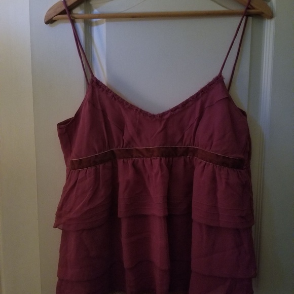 Anthropologie Eloise Raspberry Strappy camisole - Picture 5 of 5